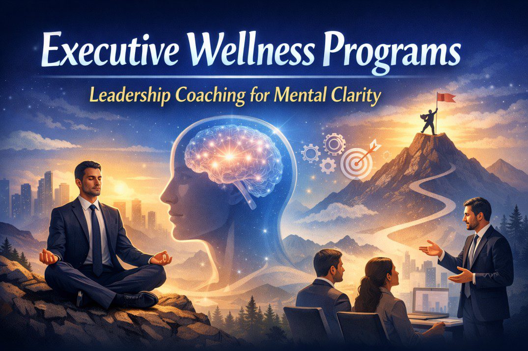 Executive Wellness Programs supporting leadership mental clarity through calm, trauma informed, and practitioner guided emotional wellness support.