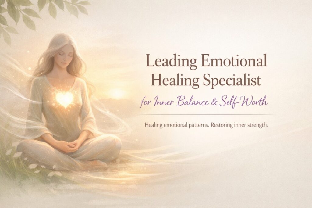 Leading Emotional Healing Specialist guiding inner balance and self worth through calm, trauma informed emotional healing support.