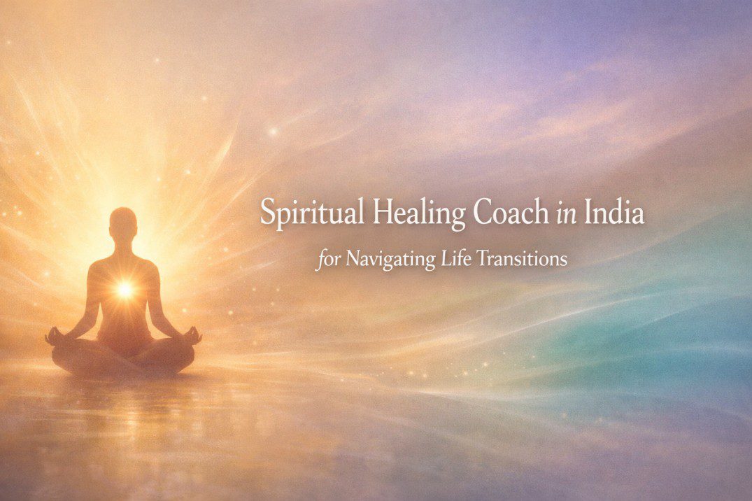 Spiritual Healing Coach in India supporting emotional clarity and inner balance during life transitions with calm practitioner led guidance.