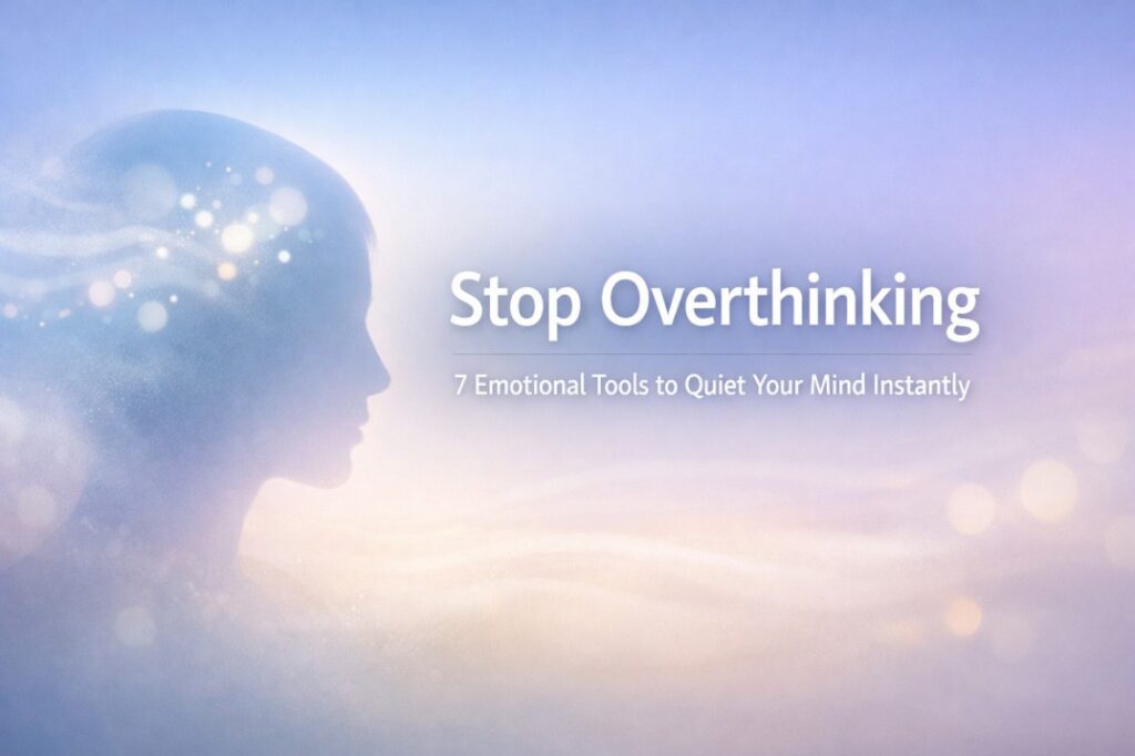 Stop overthinking using emotional tools that calm racing thoughts and help the mind feel quiet, steady, and emotionally grounded