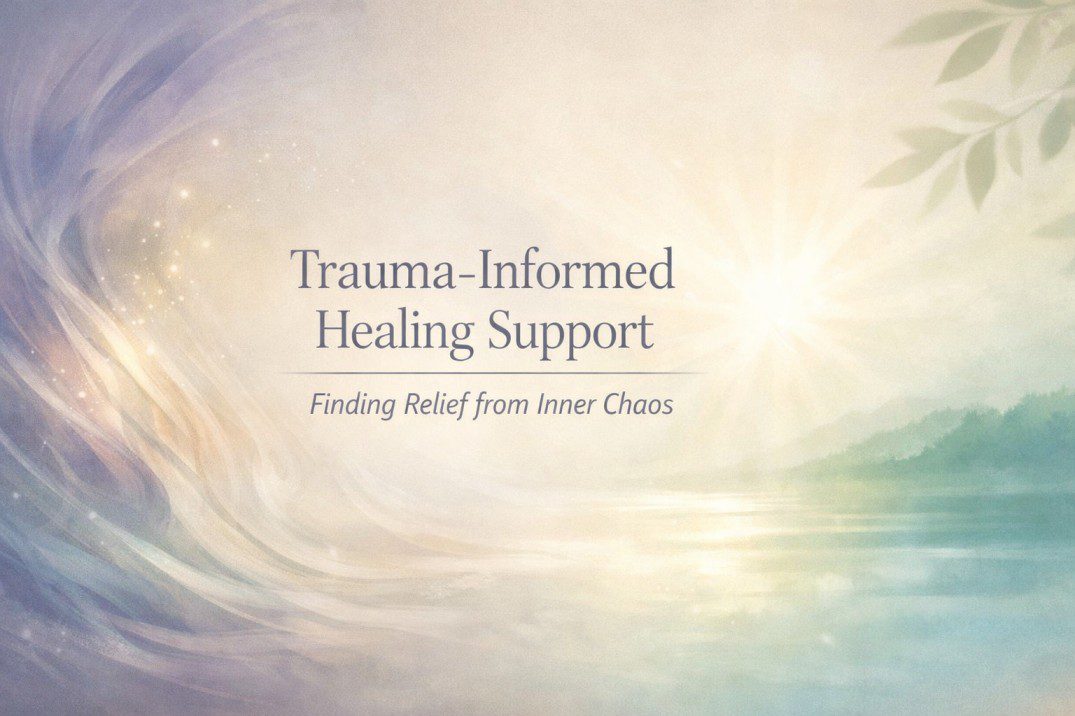 Trauma-Informed Healing Support guided by Dr. Kaveri Bhatt for emotional safety, subconscious release, and inner calm restoration.