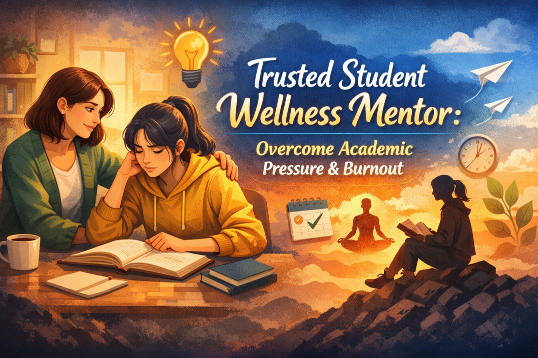 Trusted Student Wellness Mentor in India supporting students through academic pressure, burnout recovery, and emotional balance.