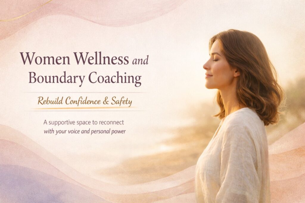 Women Wellness and Boundary Coaching focused on rebuilding emotional safety and confidence through compassionate healing support