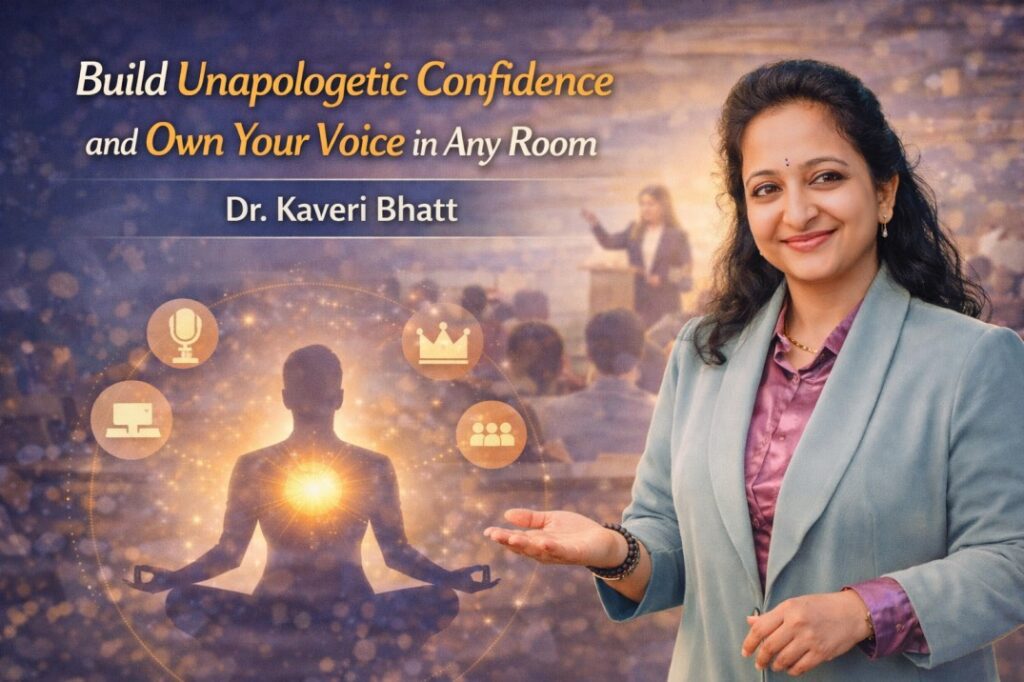 Dr Kaveri Bhatt guiding clients to build unapologetic confidence through holistic emotional healing