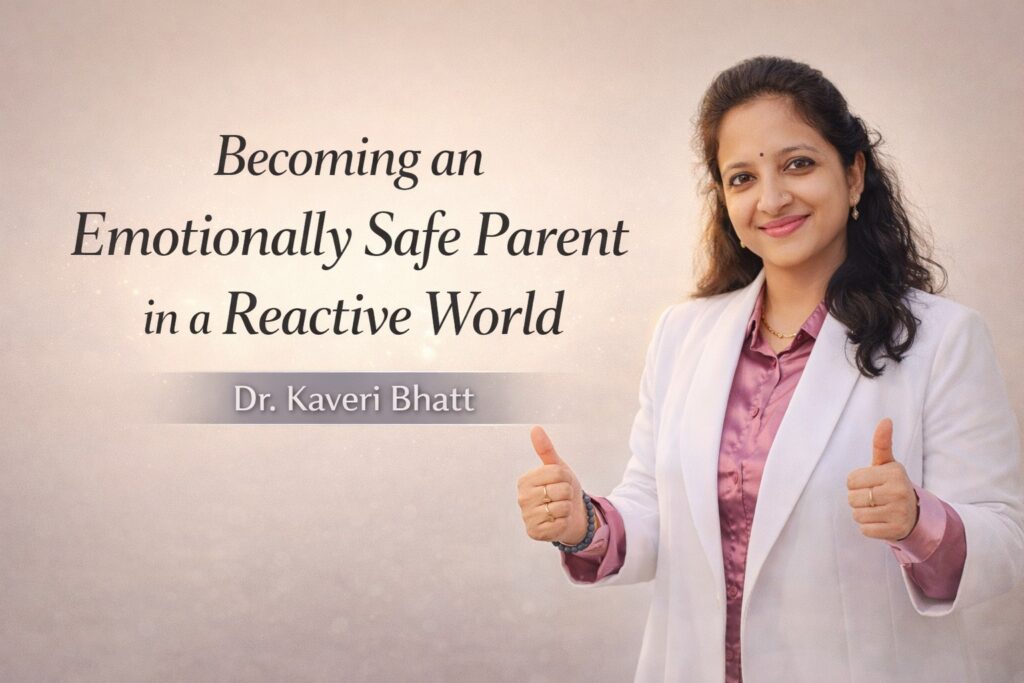 Emotionally Safe Parent practicing calm presence with child in supportive home environment