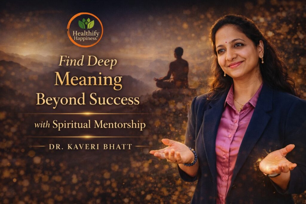 Dr. Kaveri Bhatt guiding clients to Find Deep Meaning Beyond Success through spiritual mentorship and healing