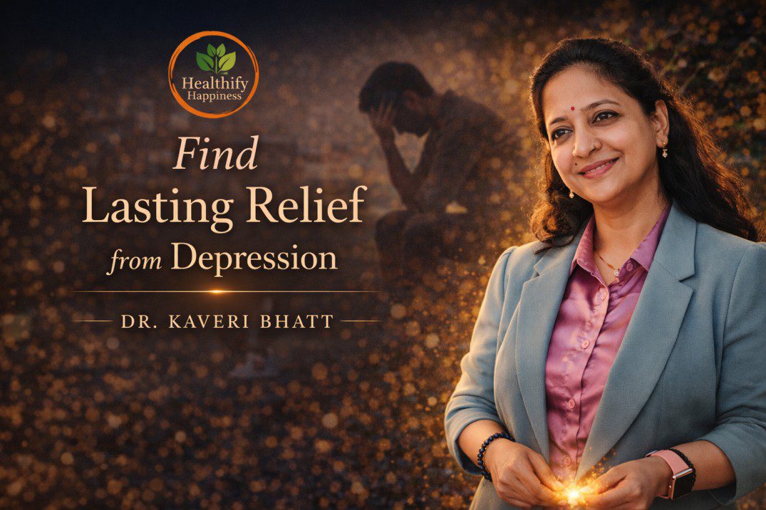 Find Lasting Relief from Depression through holistic emotional healing with Dr Kaveri Bhatt in a calm therapy setting