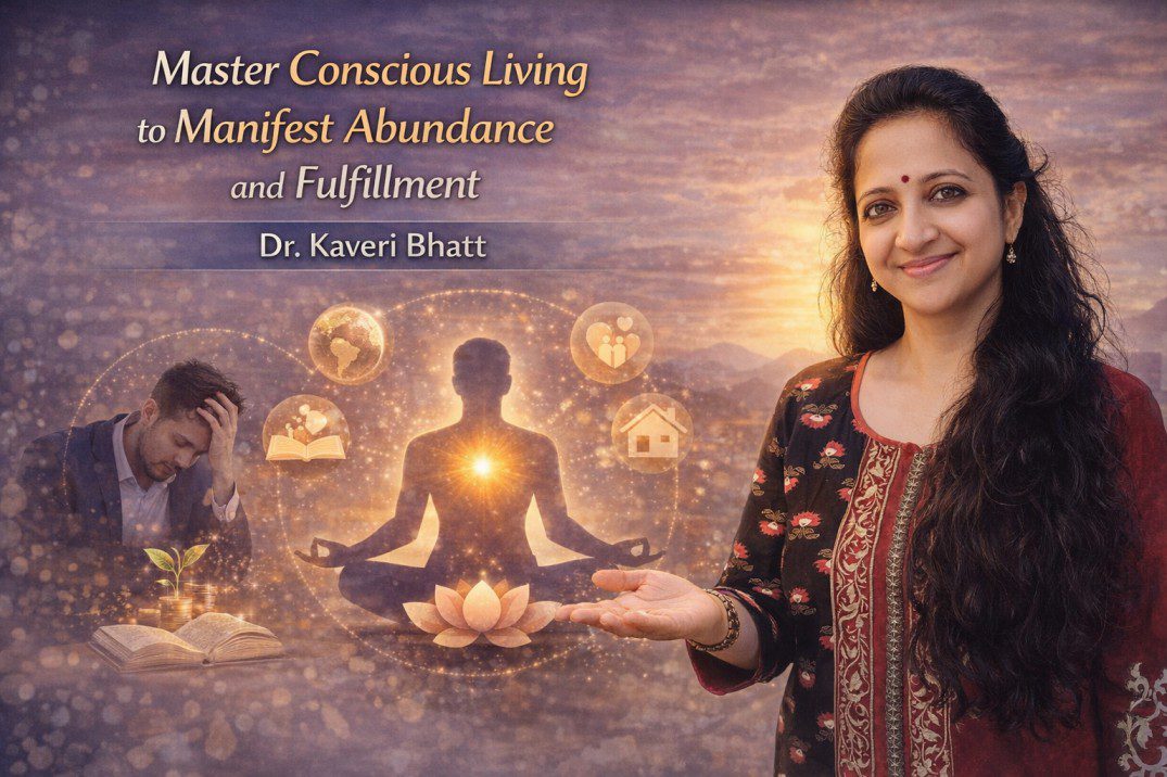 Dr Kaveri Bhatt guiding a client to Master Conscious Living through trauma informed and holistic healing