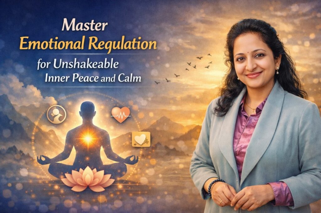 Dr Kaveri Bhatt guiding clients to Master Emotional Regulation for steady inner peace and emotional calm