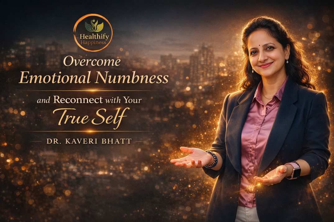 Dr Kaveri Bhatt guiding clients to overcome emotional numbness through calm holistic healing support