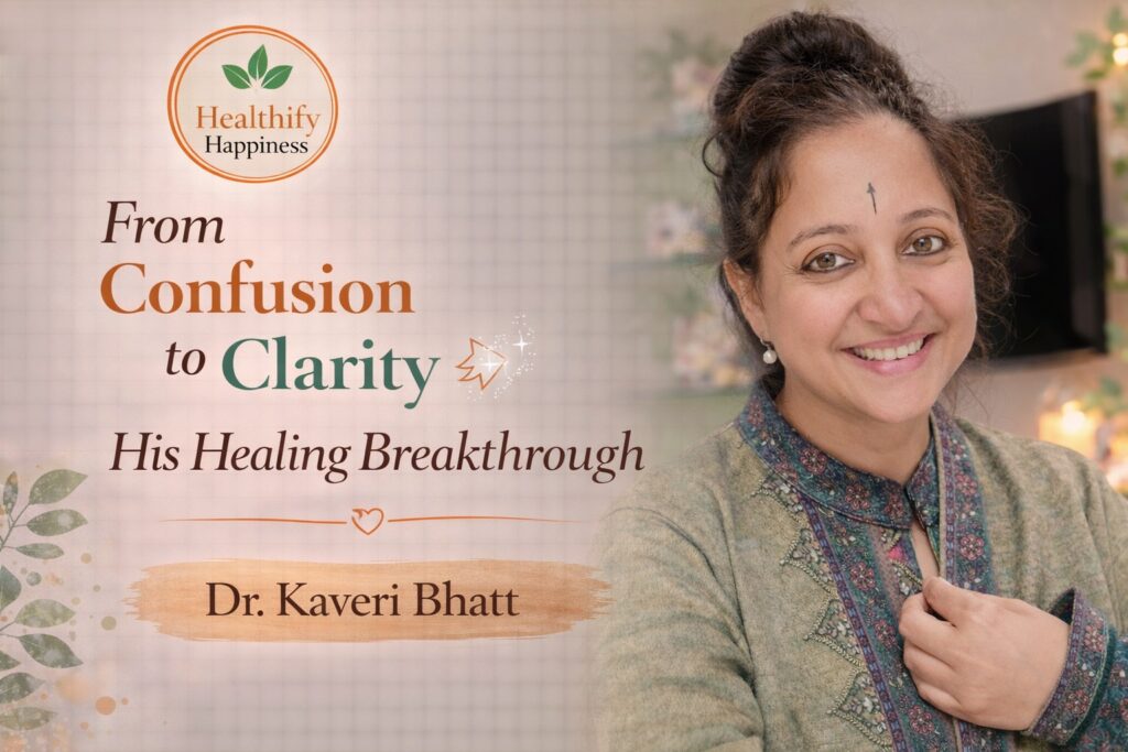 A man sitting quietly reflecting during a healing breakthrough journey from confusion to clarity and emotional stability