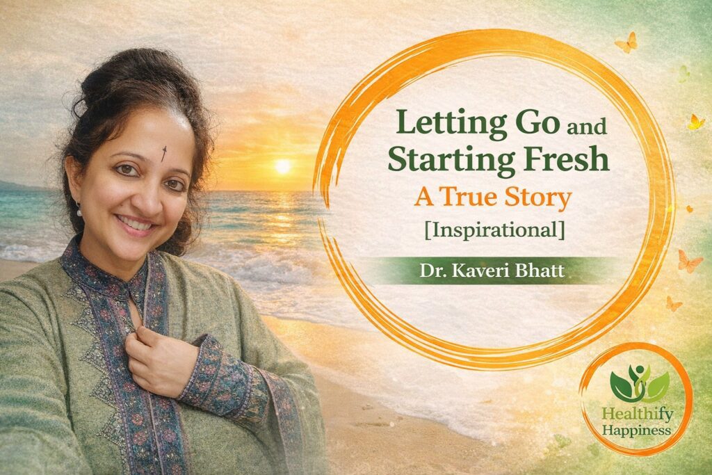 A person walking alone at sunrise symbolizing letting go and starting fresh with emotional healing and inner peace