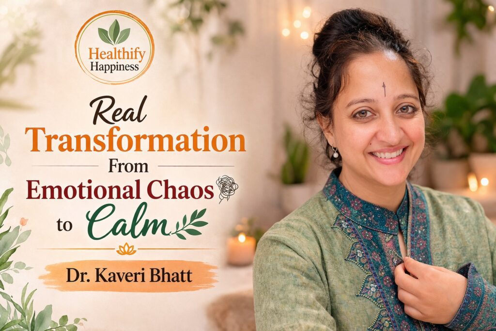 A person sitting peacefully after emotional healing journey, symbolizing calm mind, clarity, and inner balance after chaos