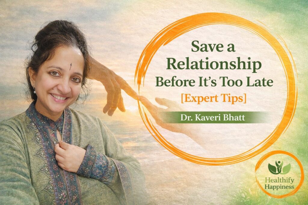 A couple sitting apart showing emotional distance and the need to save a relationship before it’s too late through healing