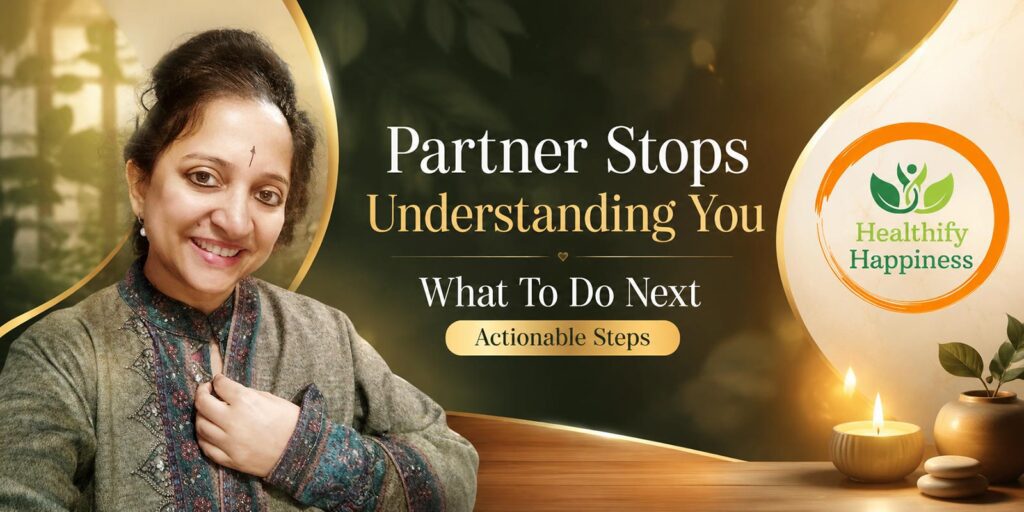 Partner stops understanding you emotionally while sitting together in silence and trying to reconnect with trust and clarity