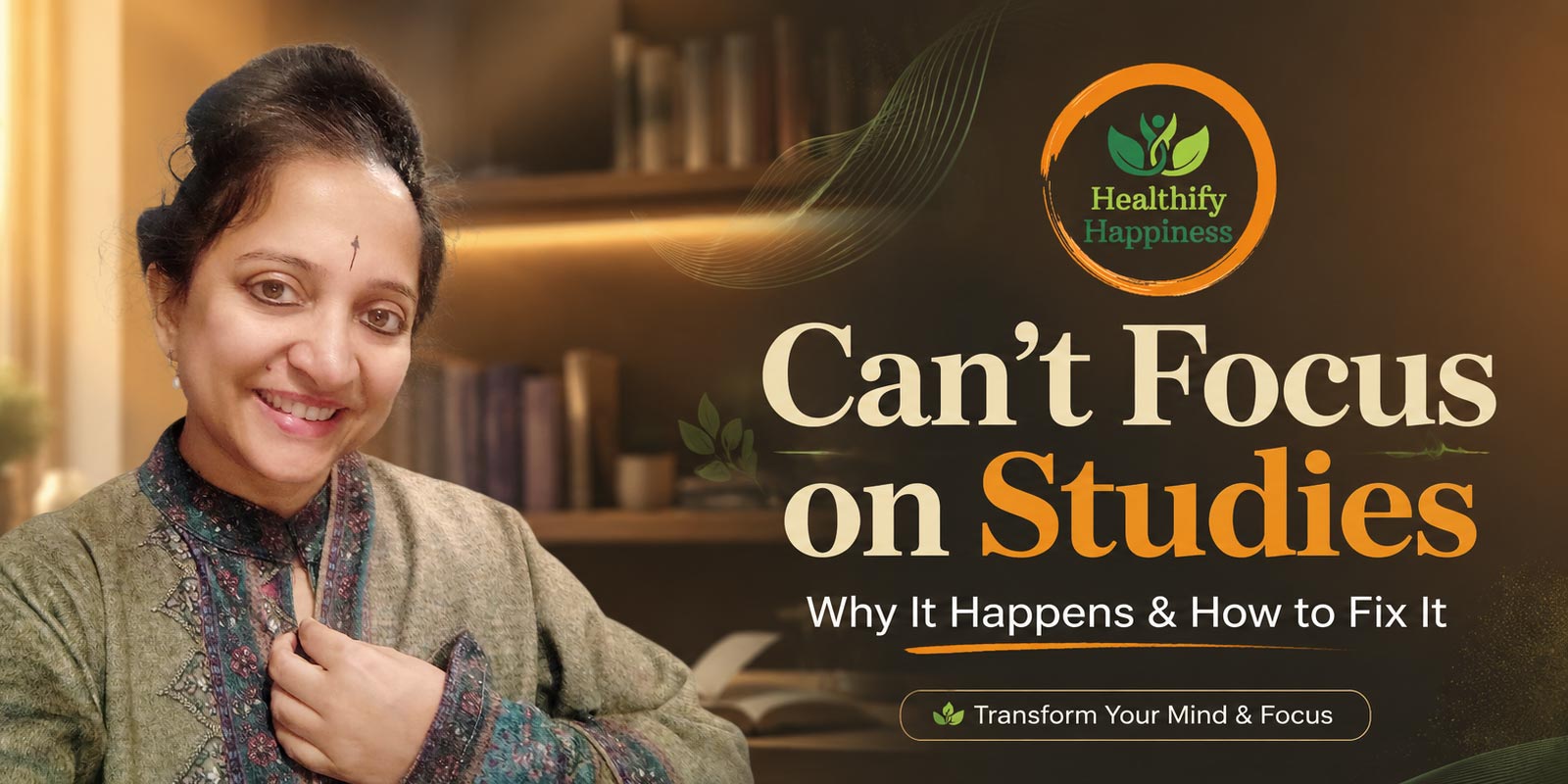 Student struggling to focus on studies while learning practical emotional and mental techniques to improve concentration
