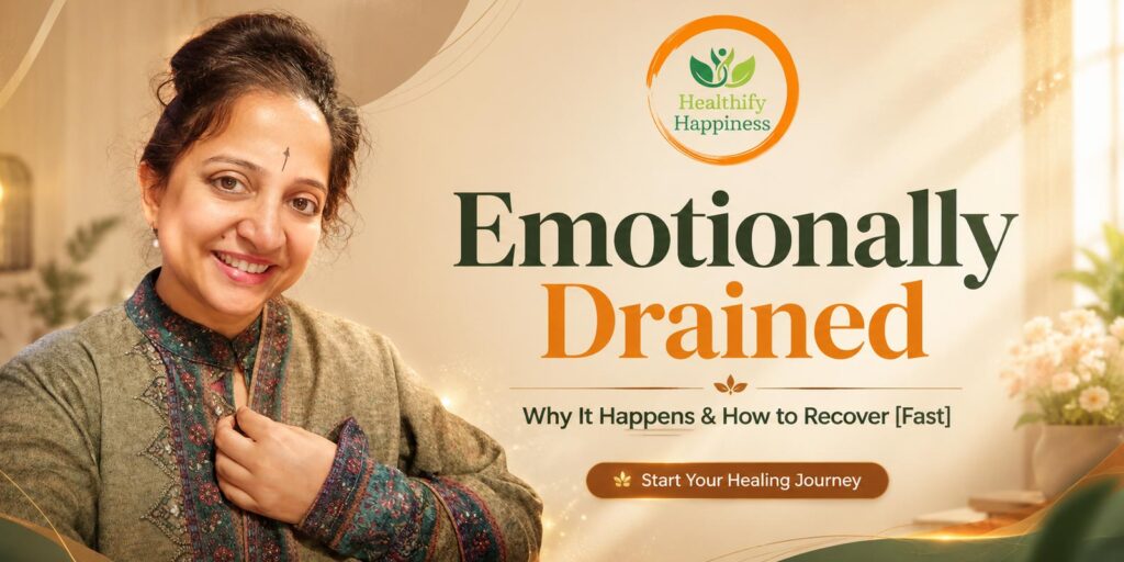 A thoughtful person sitting quietly while beginning an emotionally safe healing journey after emotional exhaustion and chronic stress.