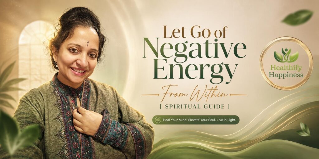 Let Go of Negative Energy From Within spiritual guide by Healthify Happiness