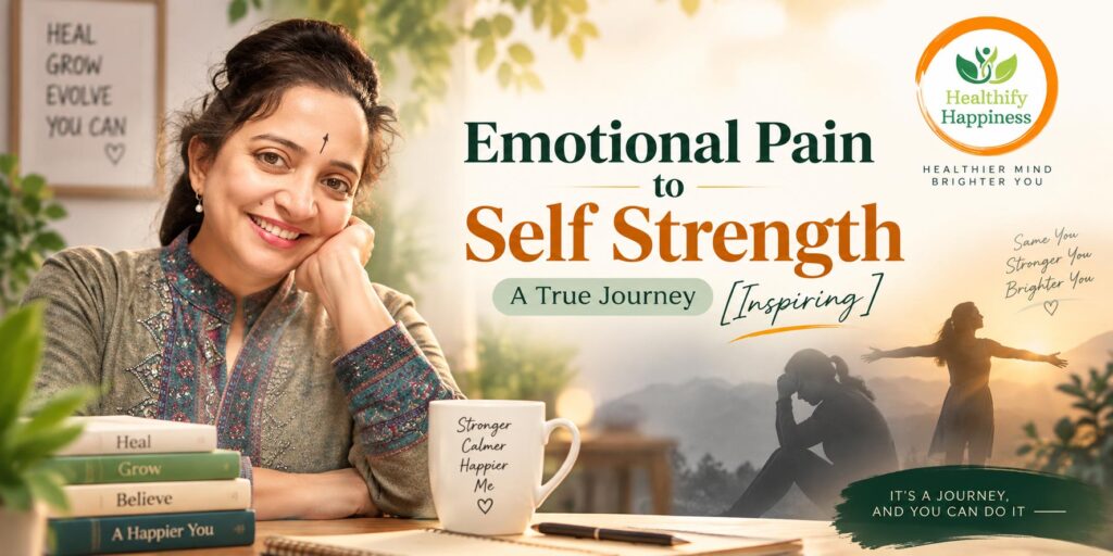 Emotional Pain to Self Strength – A True Journey inspiring wellness journey by Healthify Happiness